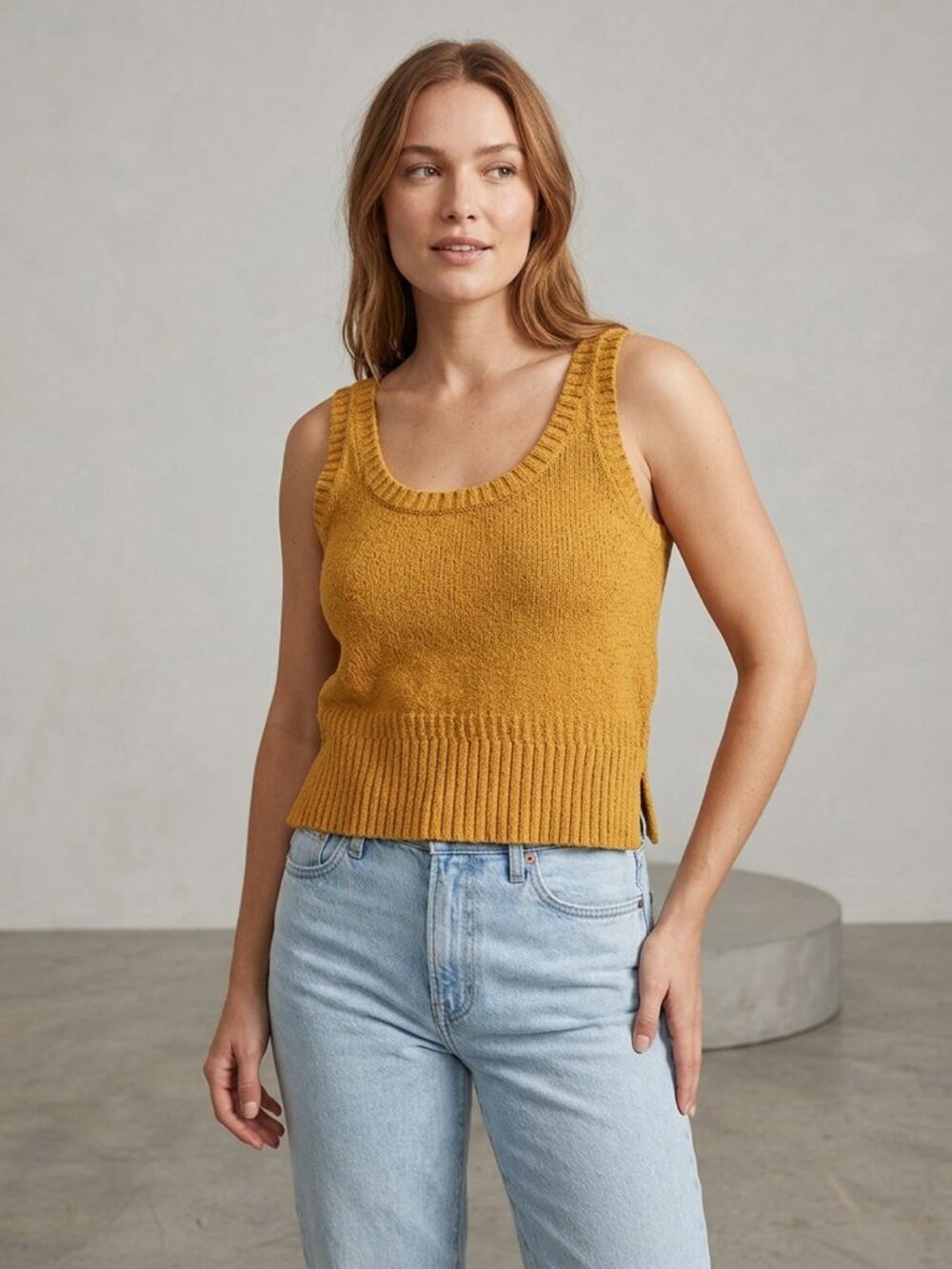 Madewell Orange Sweater Vest